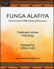 Funga Alafiya TTBB choral sheet music cover Thumbnail
